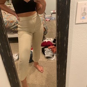 princess polly gingham flare pants